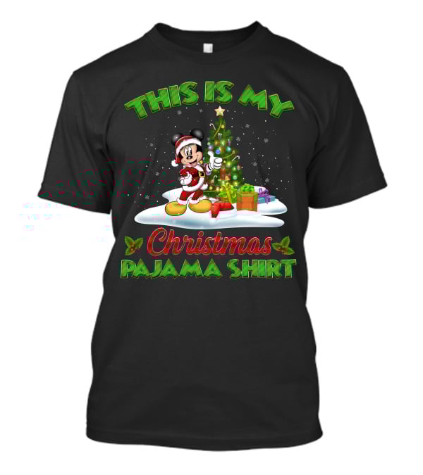 This Is My Christmas Pajama Shirt Mickey T-Shirt