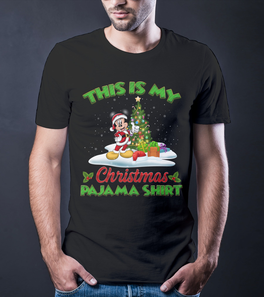 This Is My Christmas Pajama Shirt Mickey T-Shirt