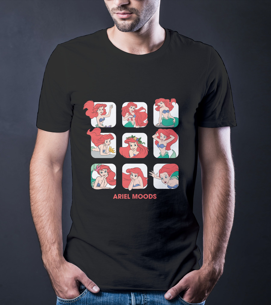 Ariel Moods Disney The Little Mermaid Expressions T-Shirt