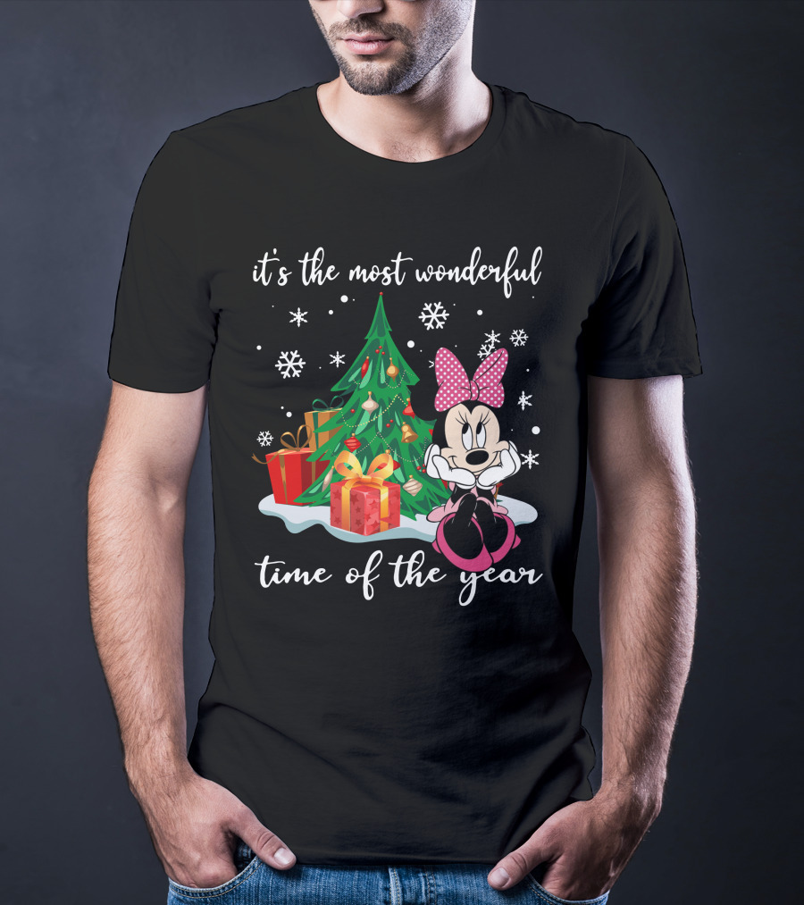 Minnie Mouse Christmas It's The Most Wonderful Time Of The Year T-Shirt