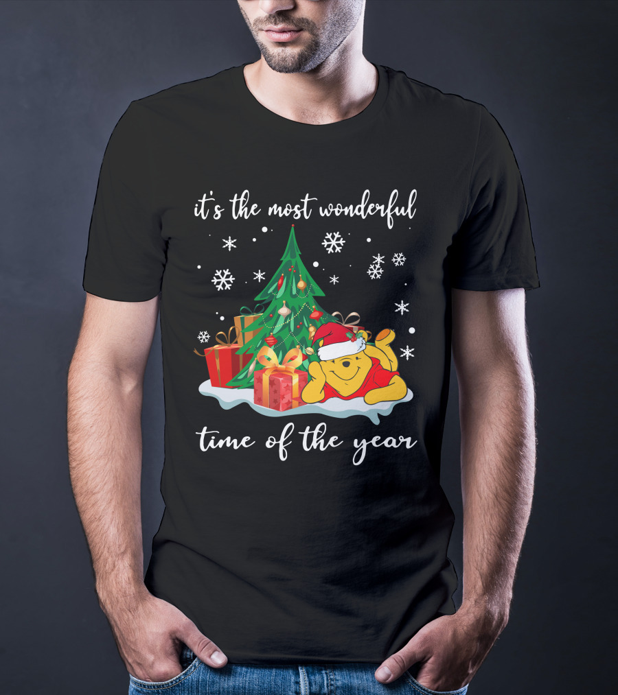 It's The Most Wonderful Time Of The Year Christmas Pooh T-Shirt
