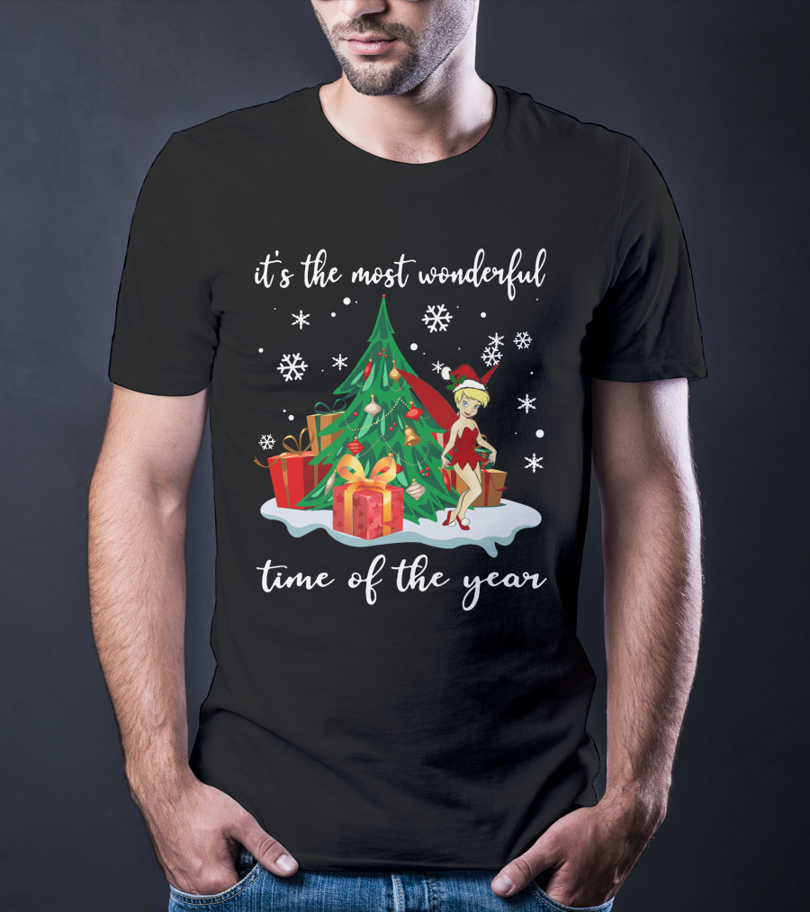 It's The Most Wonderful Time Of The Year Tinker Bell Holiday Scene T-Shirt