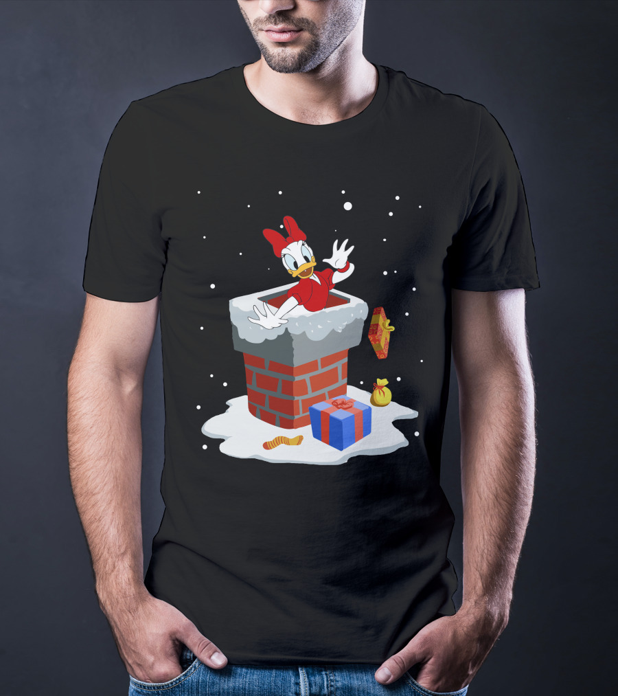 Daisy Duck Christmas Chimney Surprise T-Shirt