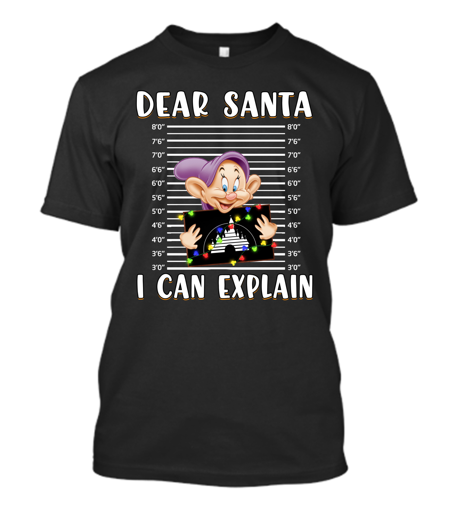 Dopey Dear Santa I Can Explain T-Shirt