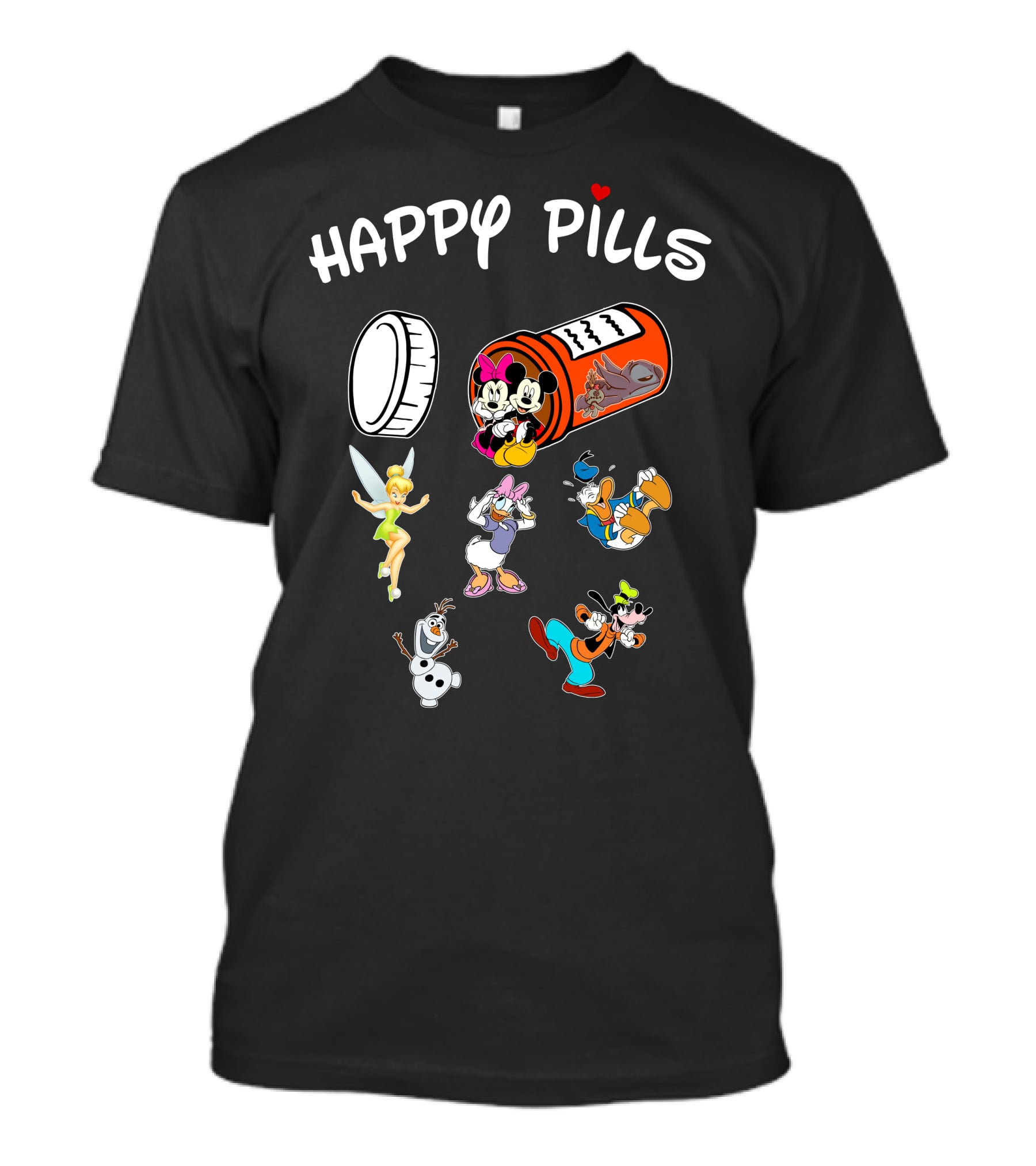 Happy Pills Mickey & Friends Disney Characters T-Shirt