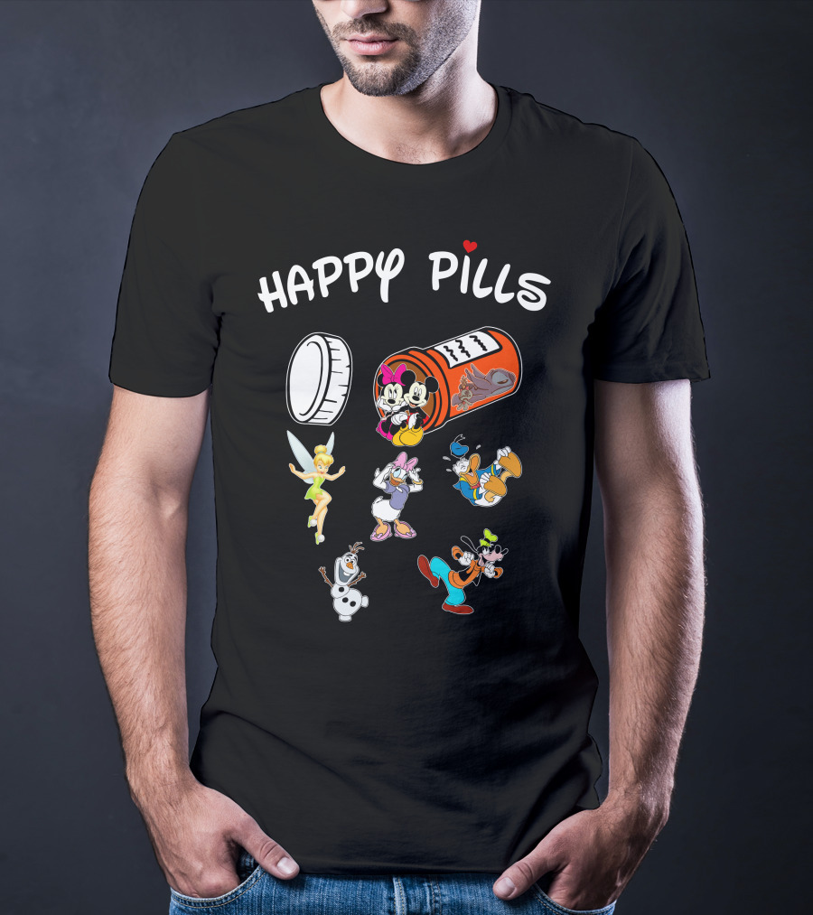 Happy Pills Mickey & Friends Disney Characters T-Shirt