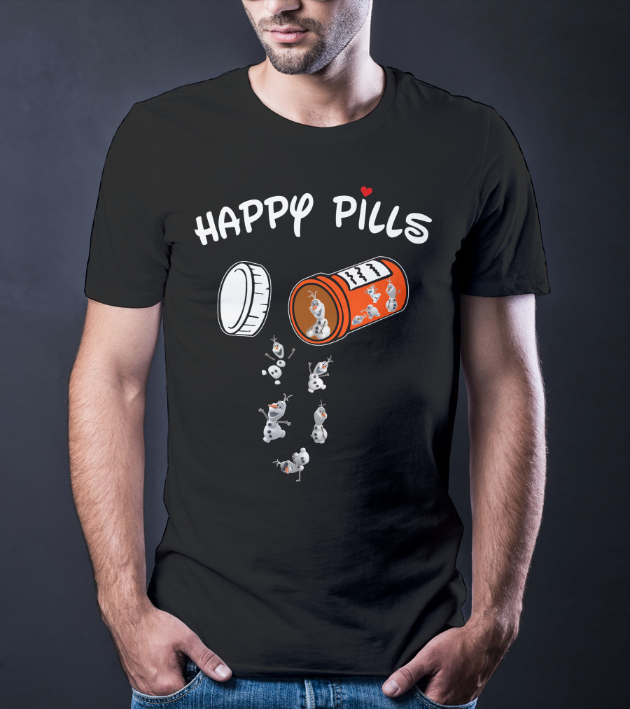 Happy Pills Olaf Capsule Spill T-Shirt