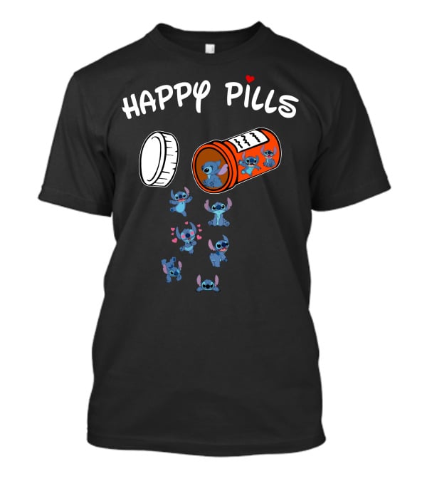 Happy Pills Stitch Capsule Fun Characters T-Shirt