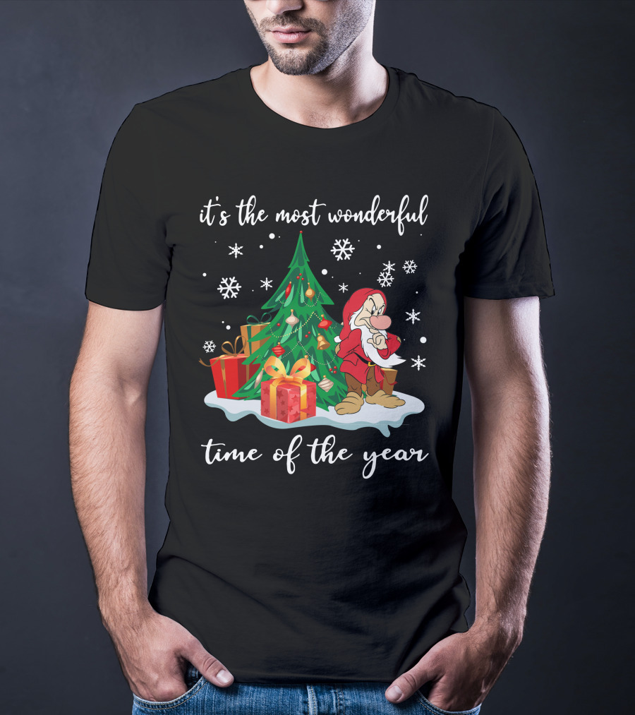 It's The Most Wonderful Time Of The Year Grumpy Christmas Snow White T-Shirt