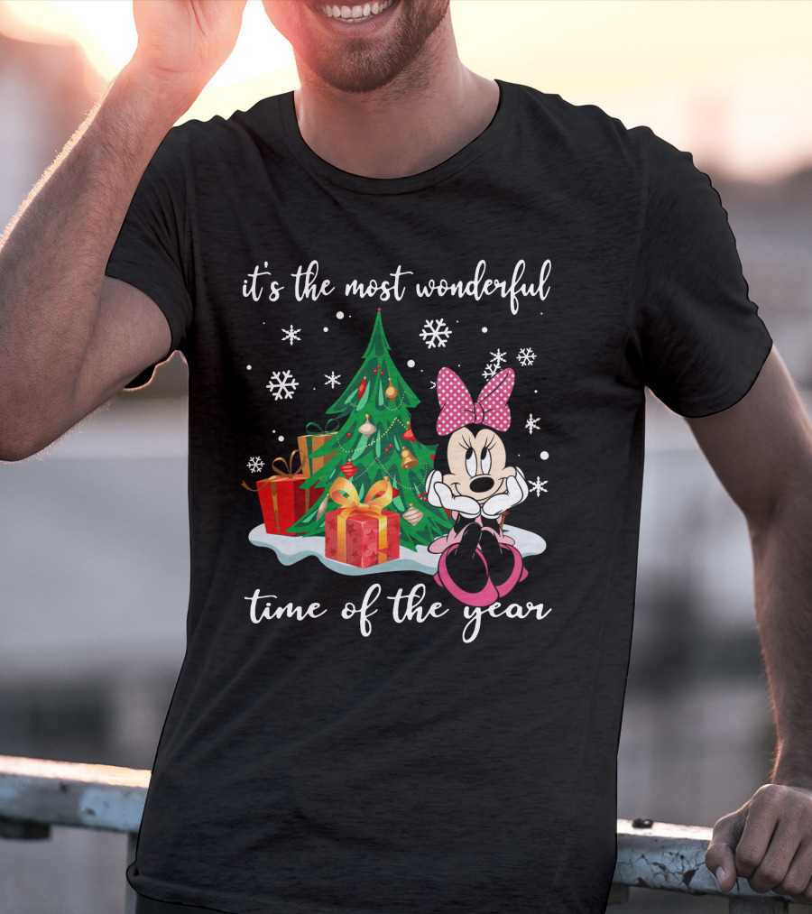 It's The Most Wonderful Time Of The Year Minnie Christmas Tree T-Shirt