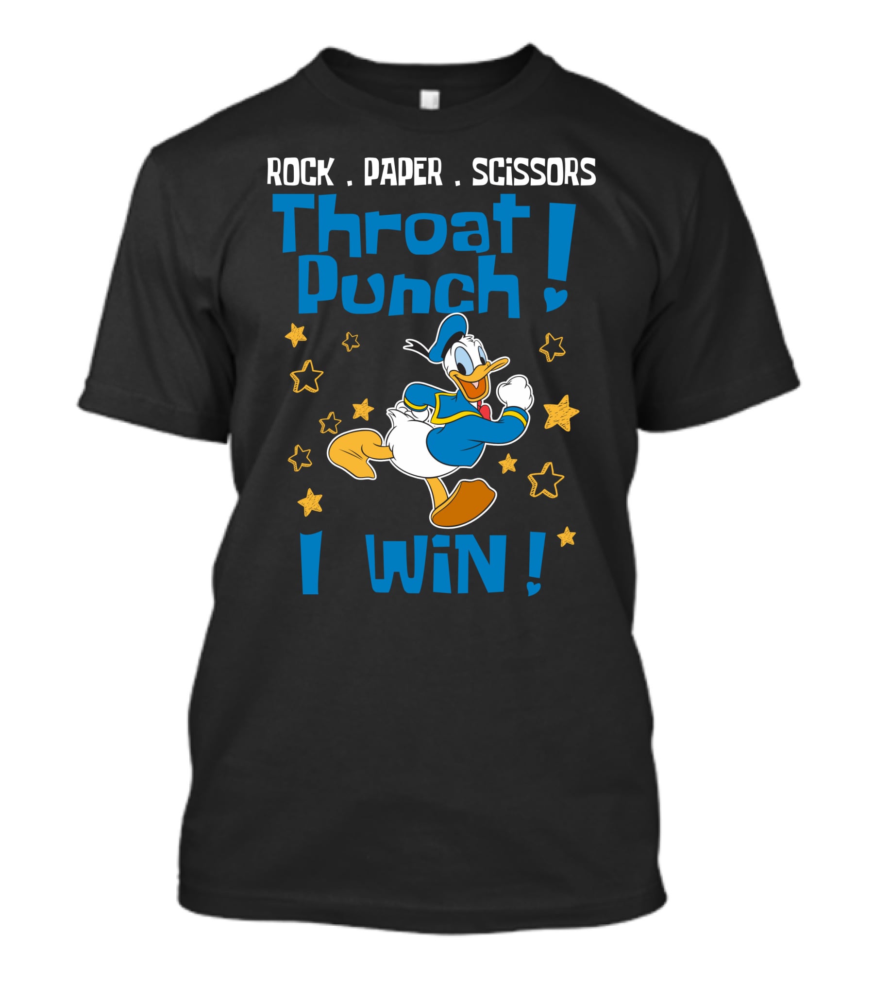 Rock Paper Scissors Throat Punch I Win T-Shirt