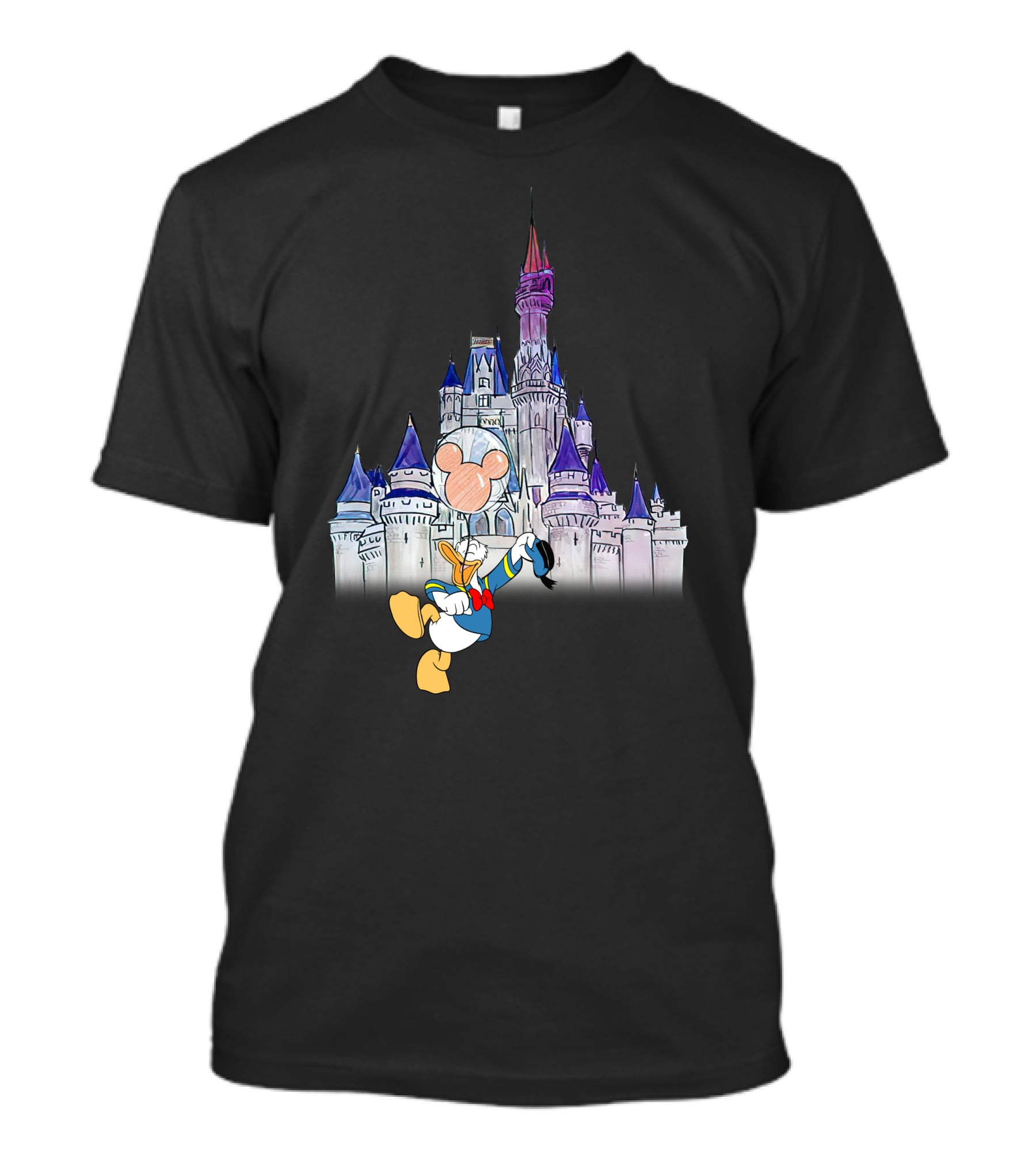 Donald Castle Mickey Balloon T-Shirt