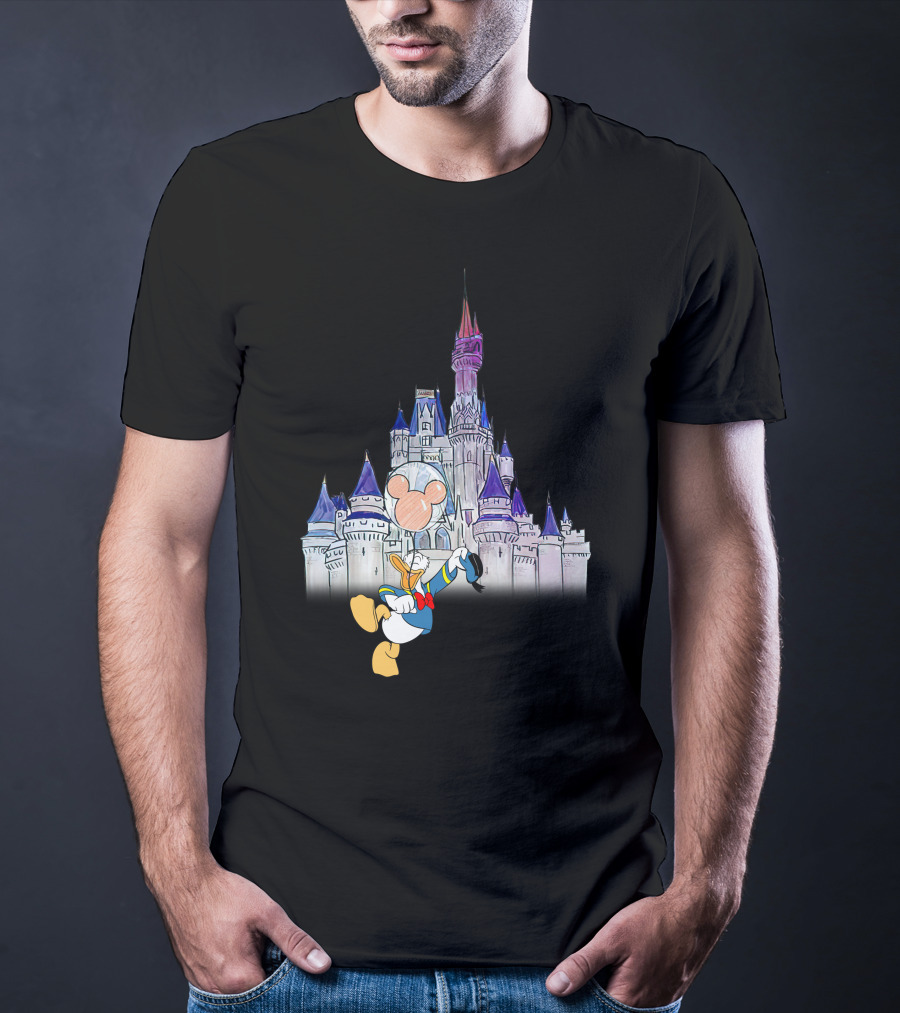 Donald Castle Mickey Balloon T-Shirt