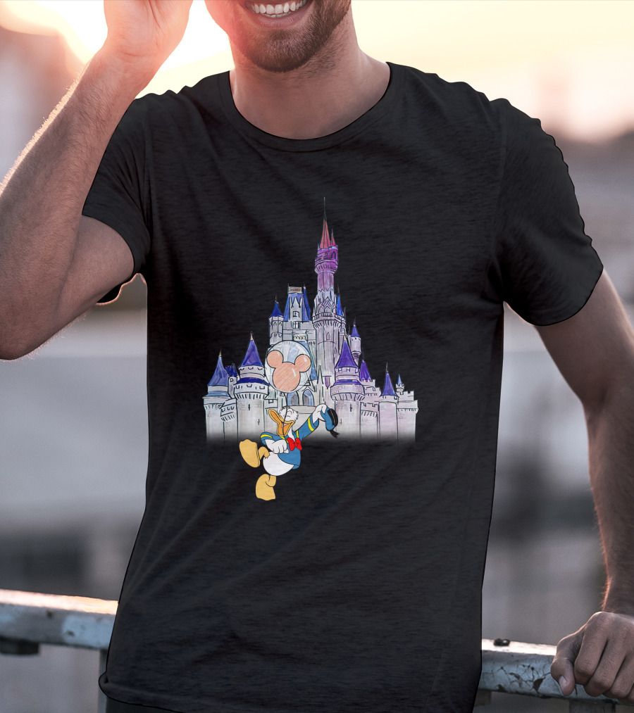 Donald Castle Mickey Balloon T-Shirt