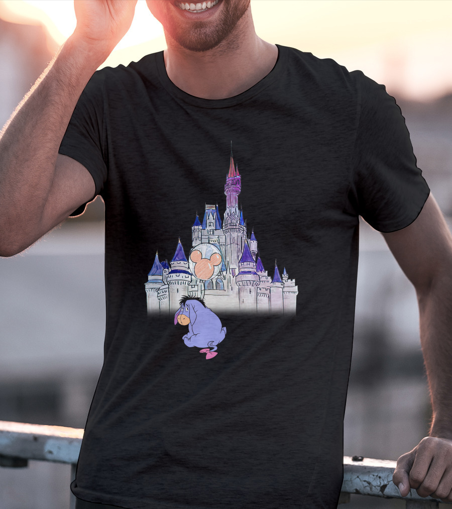 Eeyore Disney Castle Mickey Balloon T-Shirt