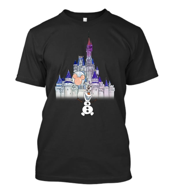 Frozen Olaf Disney Castle Mickey Balloon T-Shirt