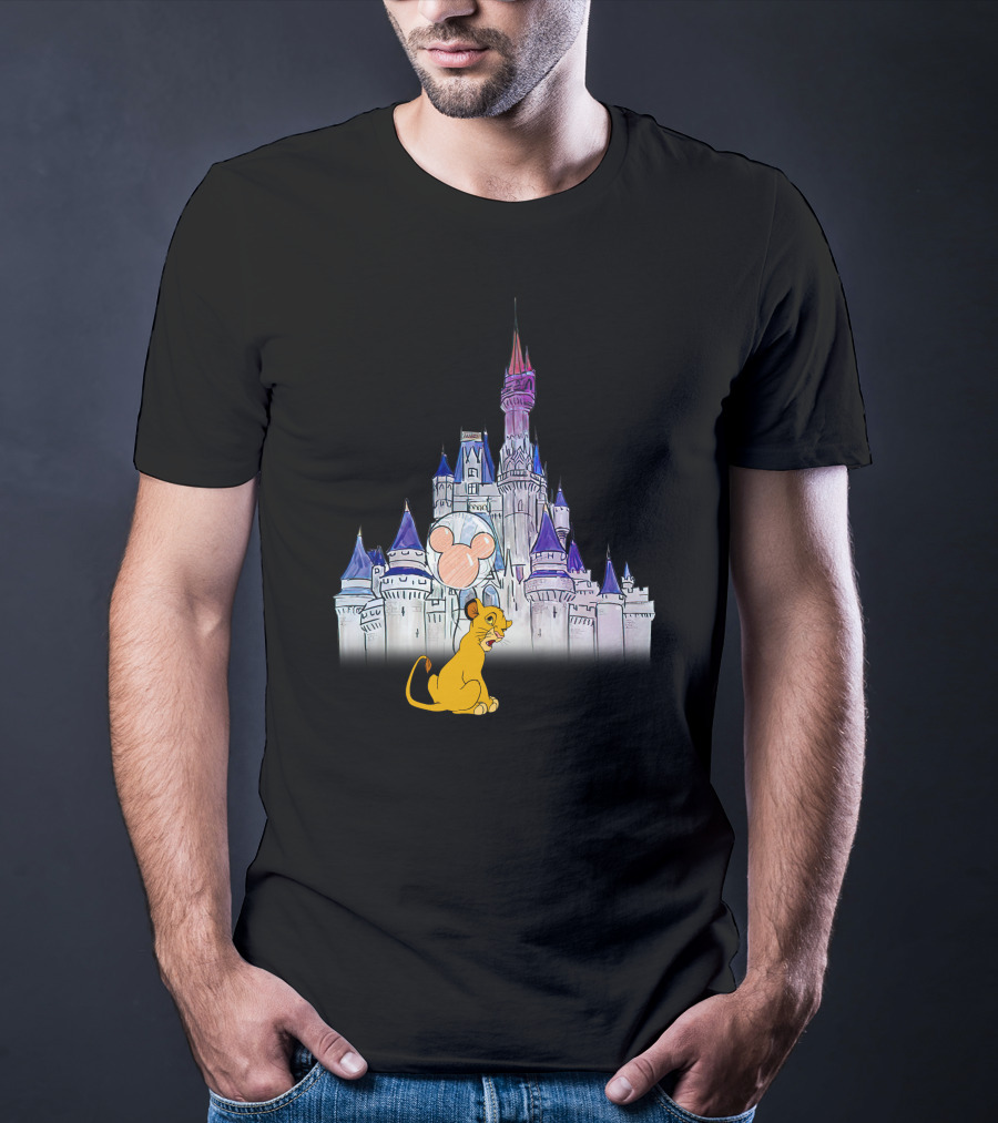 Simba Disney Castle Mickey Balloon T-Shirt