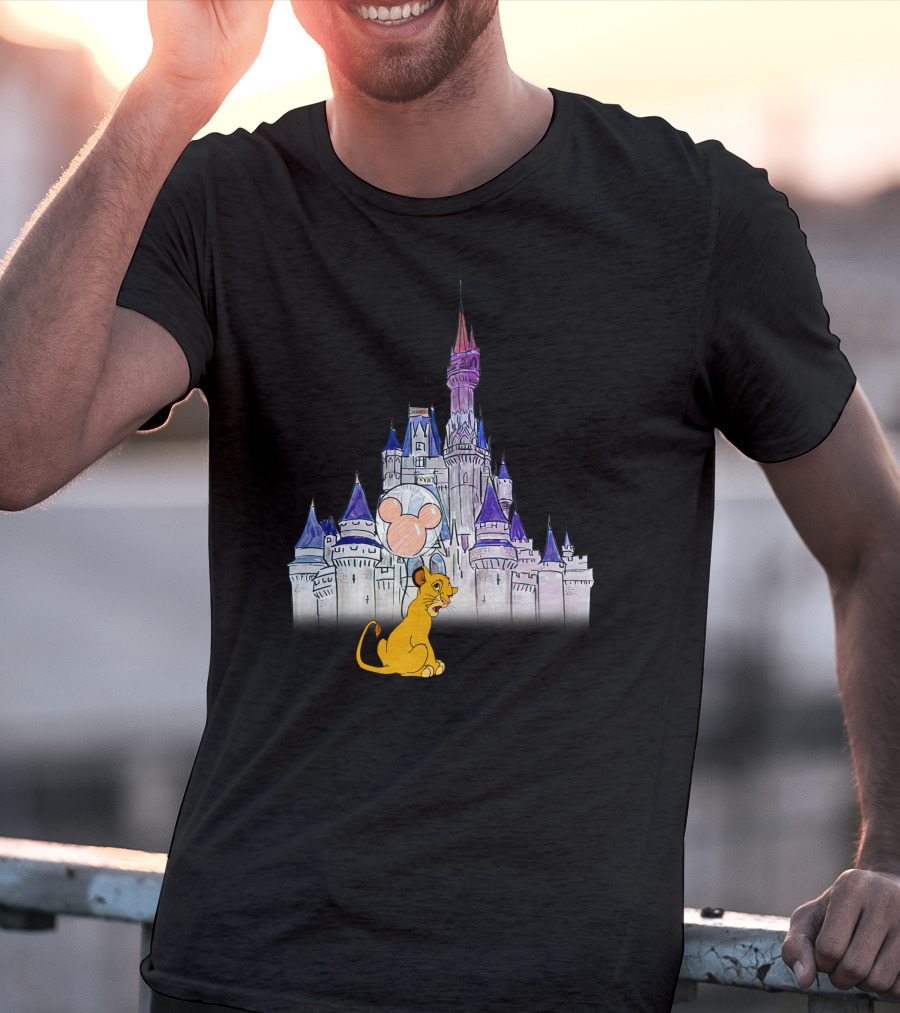 Simba Disney Castle Mickey Balloon T-Shirt