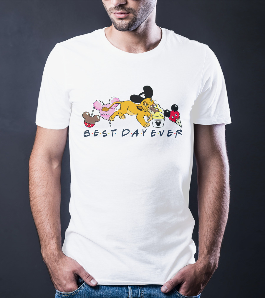 Best Day Ever Simba Mickey Ears Ice Cream Treats T-Shirt