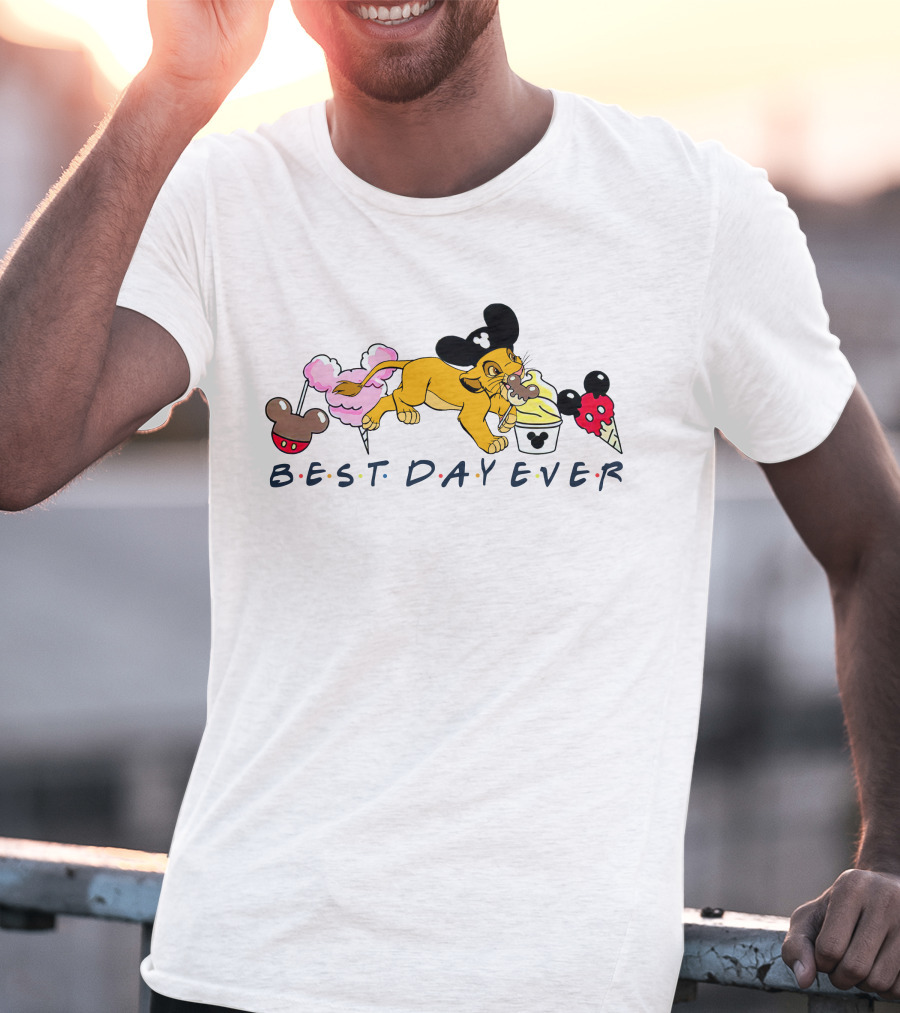 Best Day Ever Simba Mickey Ears Ice Cream Treats T-Shirt