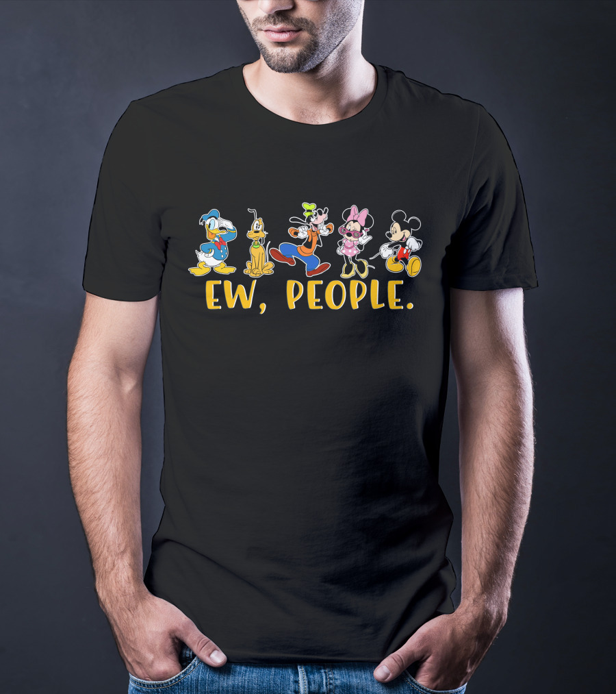 Mickey Friends Ew People Donald Pluto Goofy Minnie T-Shirt