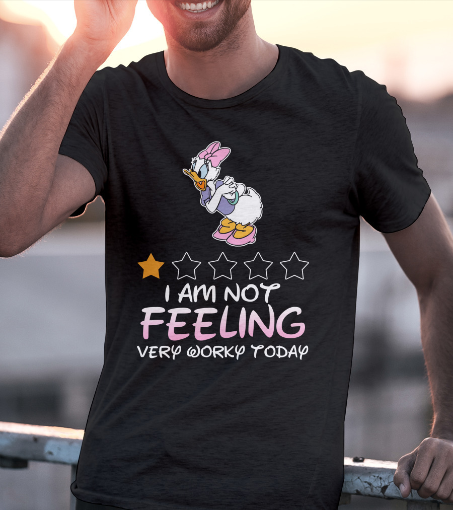 Daisy Duck I Am Not Feeling Very Worky Today One Star Rating T-Shirt