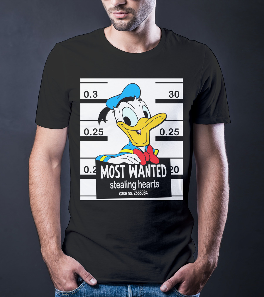 Most Wanted Stealing Hearts Donald Case No. 2568964 T-Shirt