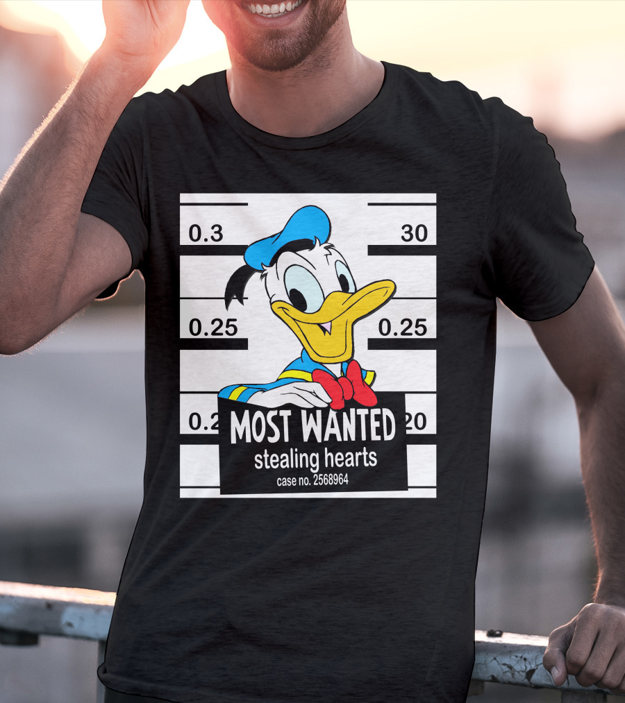 Most Wanted Stealing Hearts Donald Case No. 2568964 T-Shirt