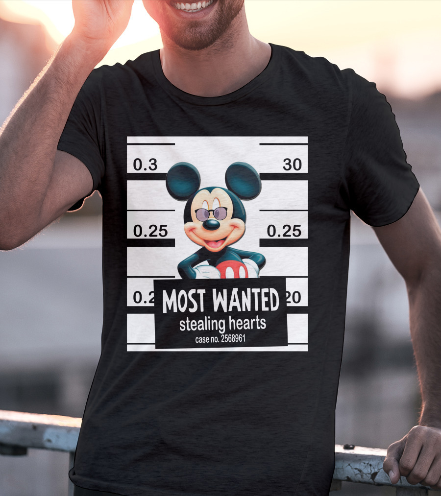 Mickey Most Wanted Stealing Hearts Case No. 2568961 T-Shirt