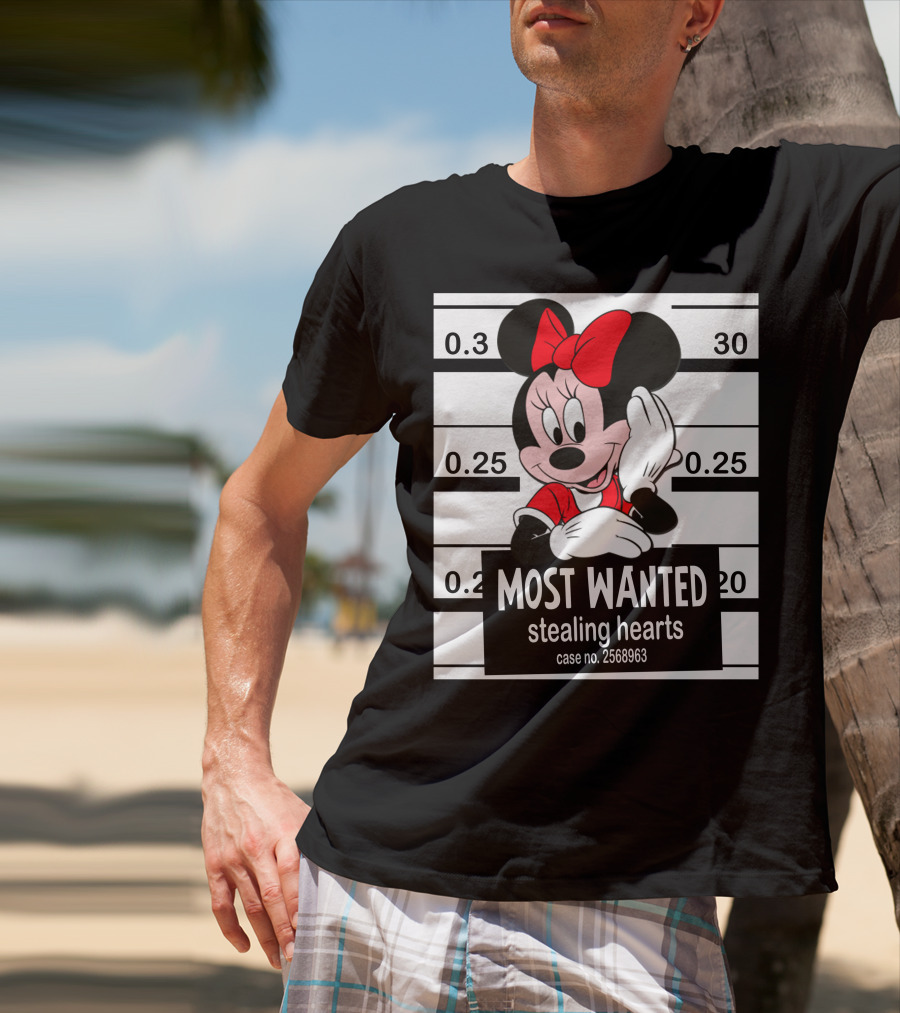 Minnie Most Wanted Stealing Hearts Case No. 2568963 T-Shirt