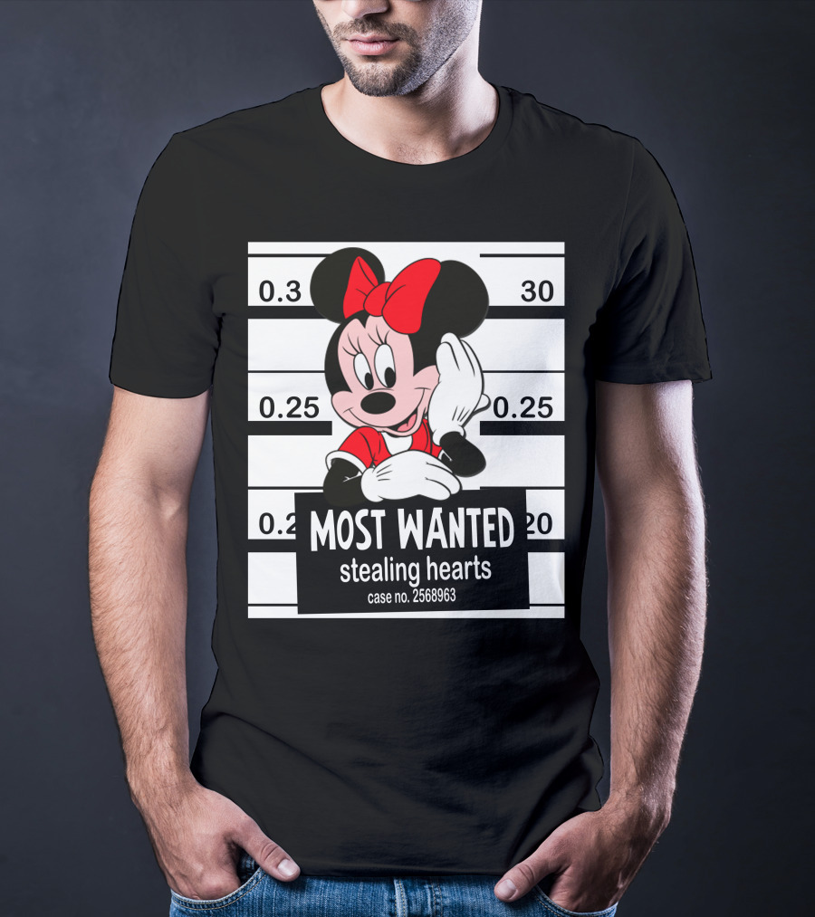 Minnie Most Wanted Stealing Hearts Case No. 2568963 T-Shirt