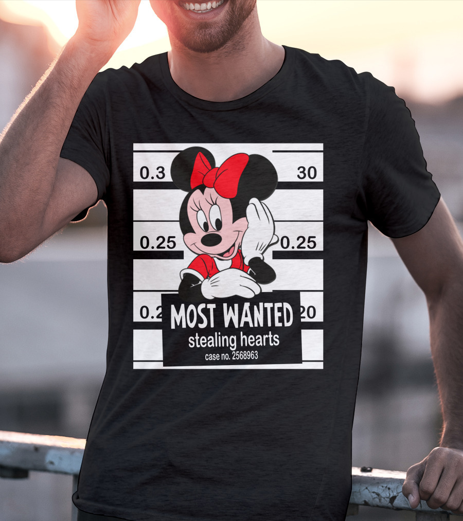 Minnie Most Wanted Stealing Hearts Case No. 2568963 T-Shirt