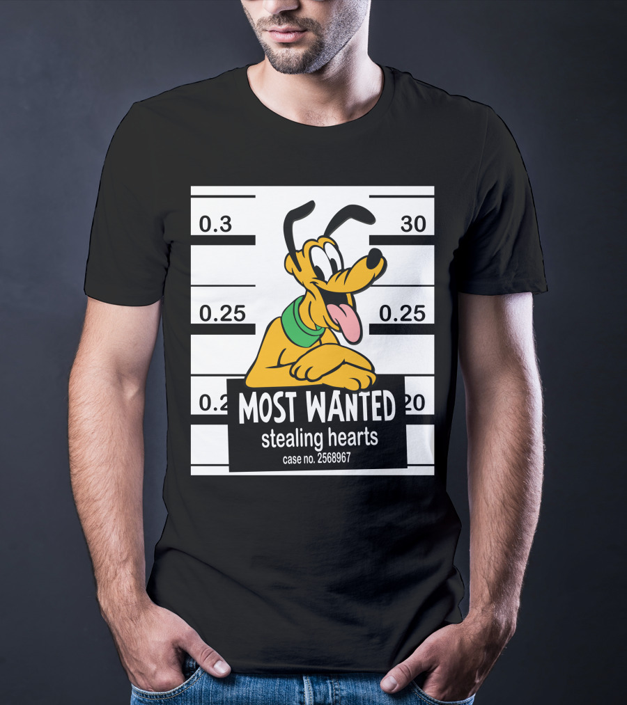 Most Wanted Pluto Stealing Hearts Case No. 2568967 T-Shirt