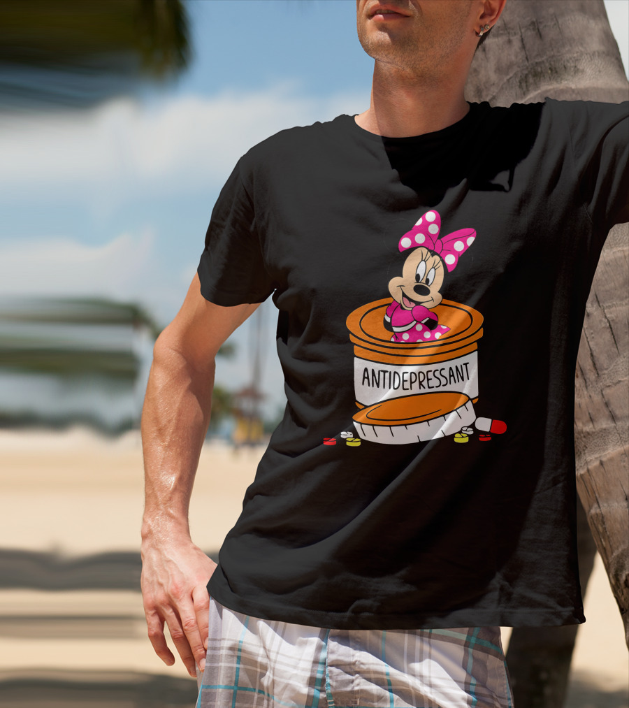 Minnie Antidepressant Pill Bottle T-Shirt