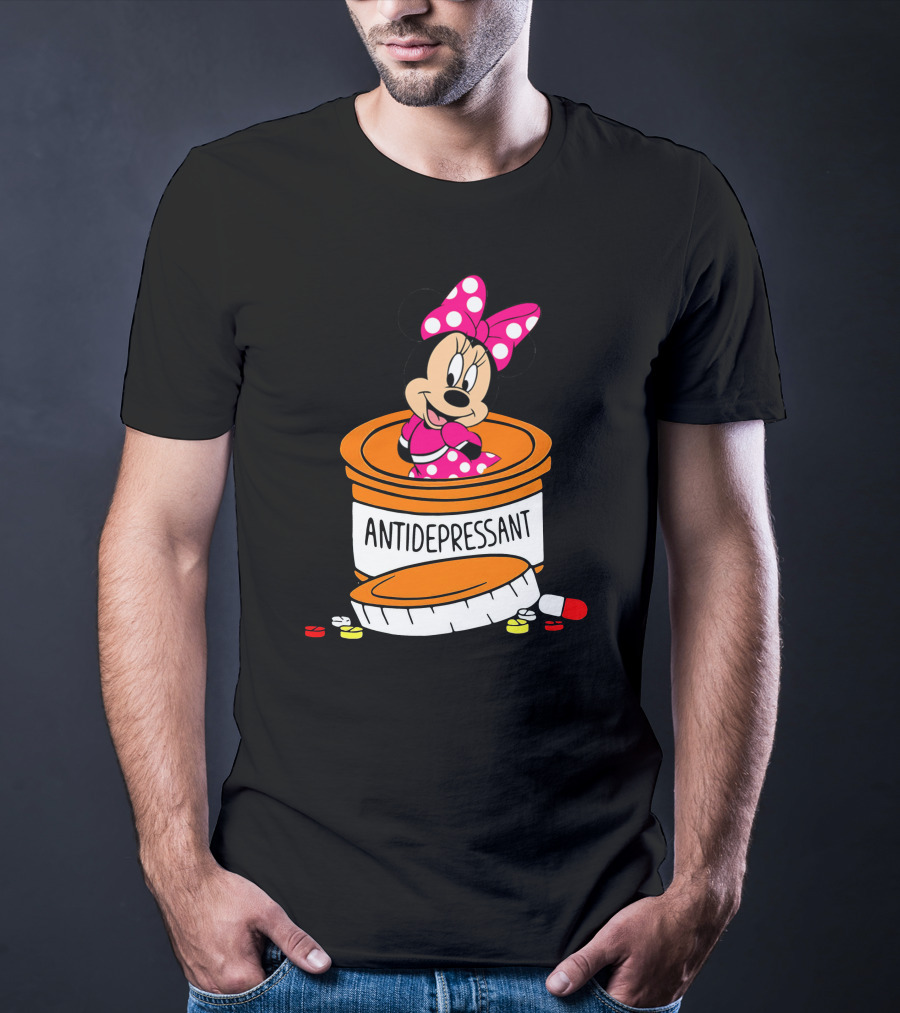 Minnie Antidepressant Pill Bottle T-Shirt