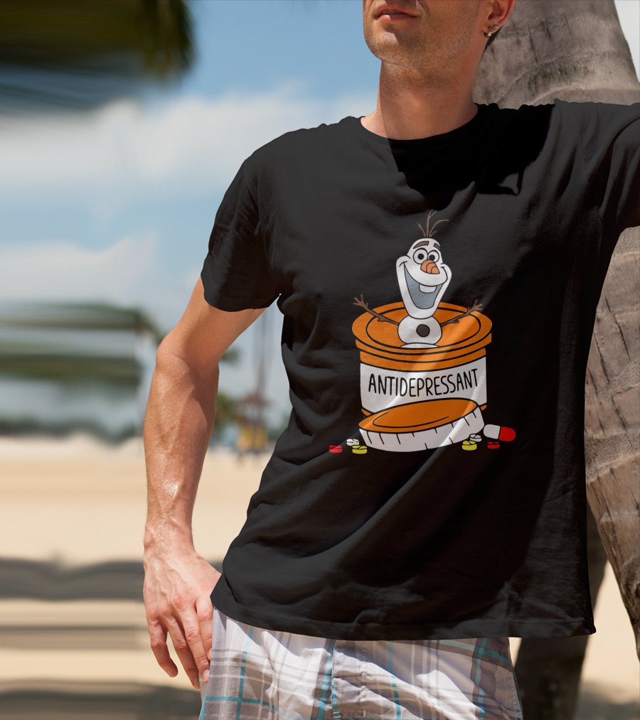 Olaf Antidepressant Capsule Character T-Shirt