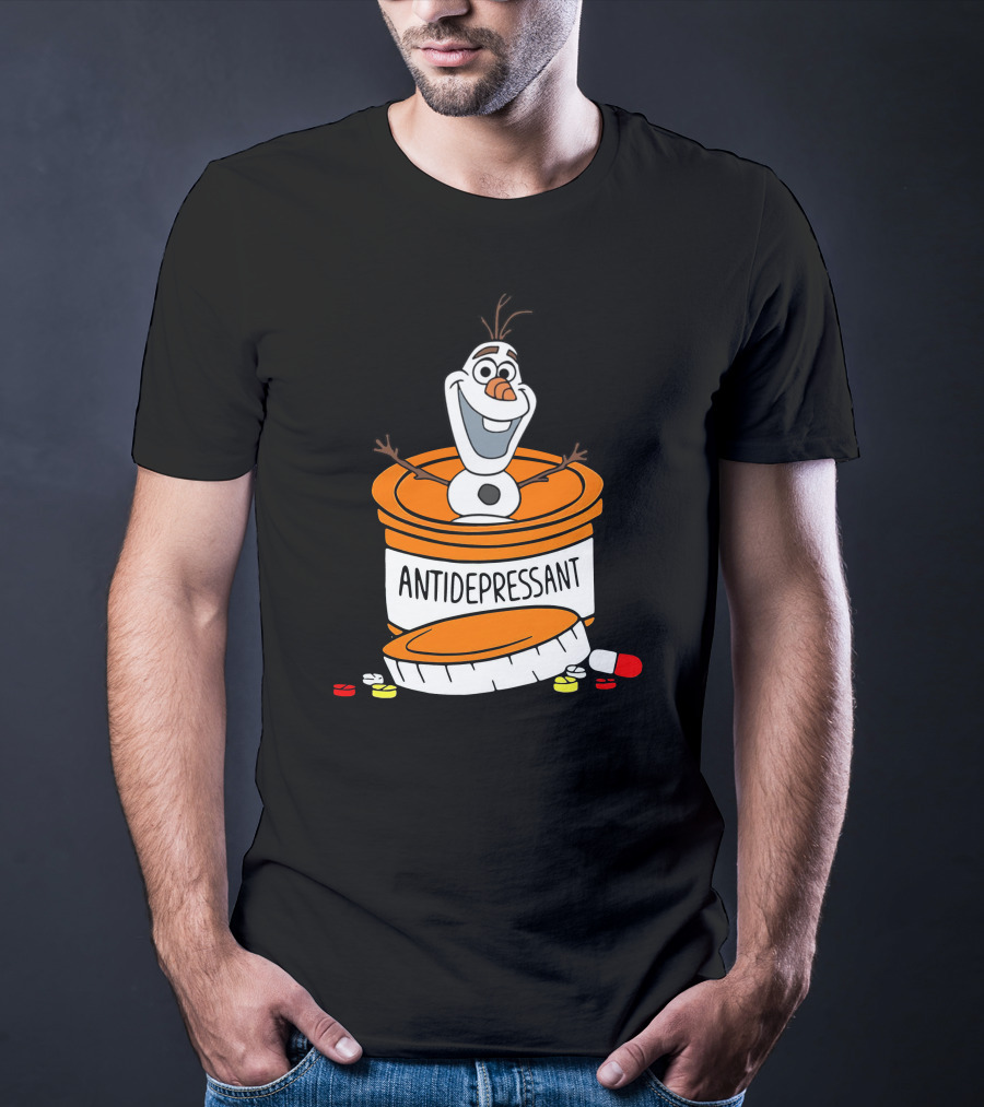 Olaf Antidepressant Capsule Character T-Shirt