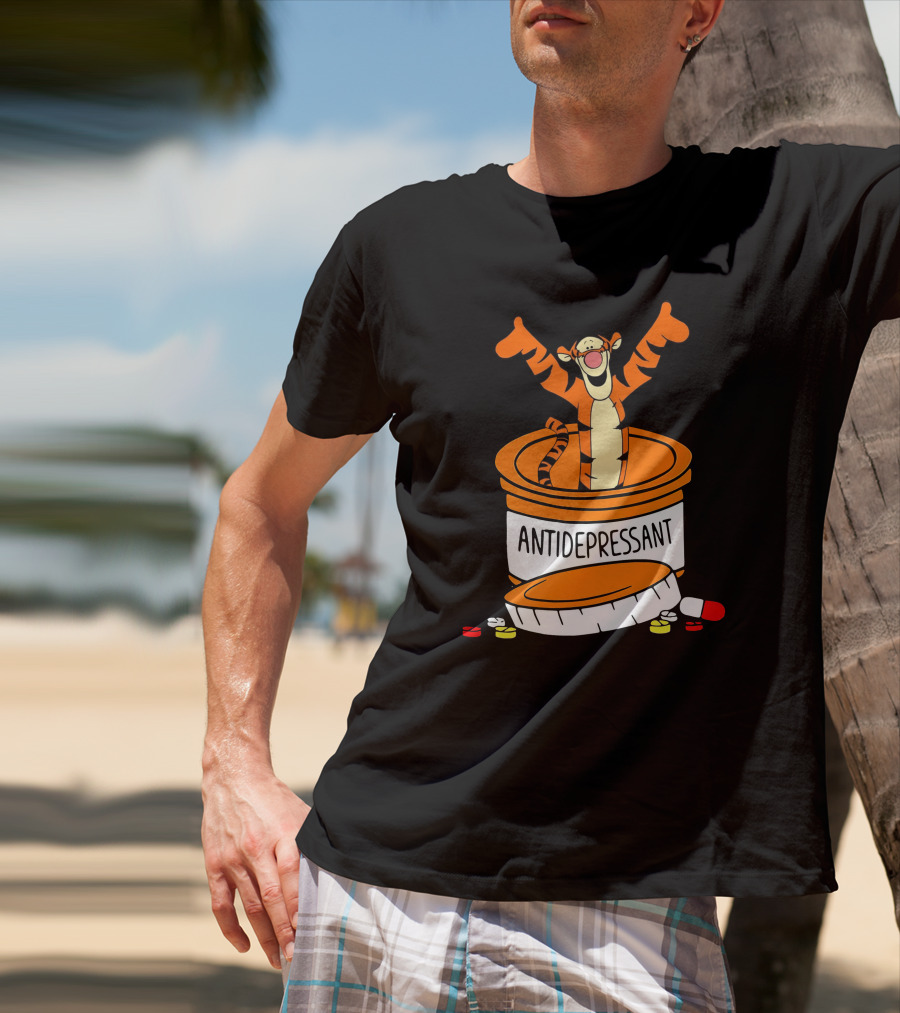 Tigger Antidepressant Pill Bottle T-Shirt