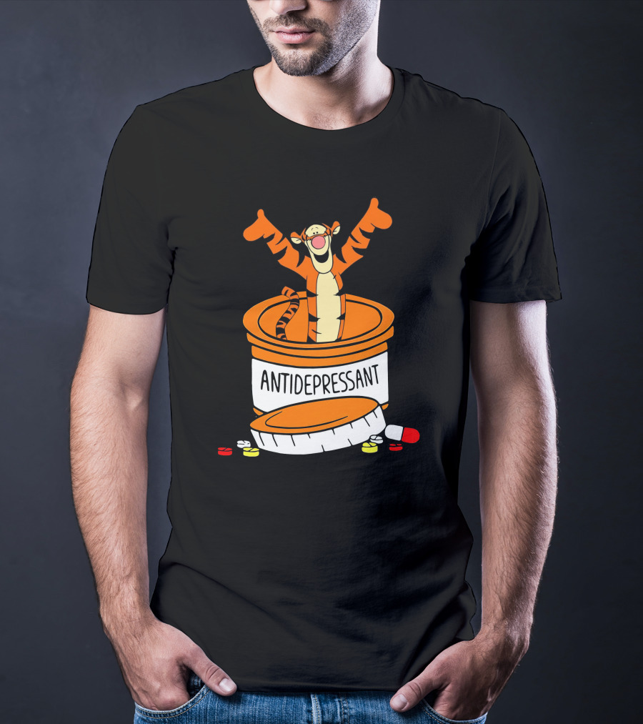 Tigger Antidepressant Pill Bottle T-Shirt