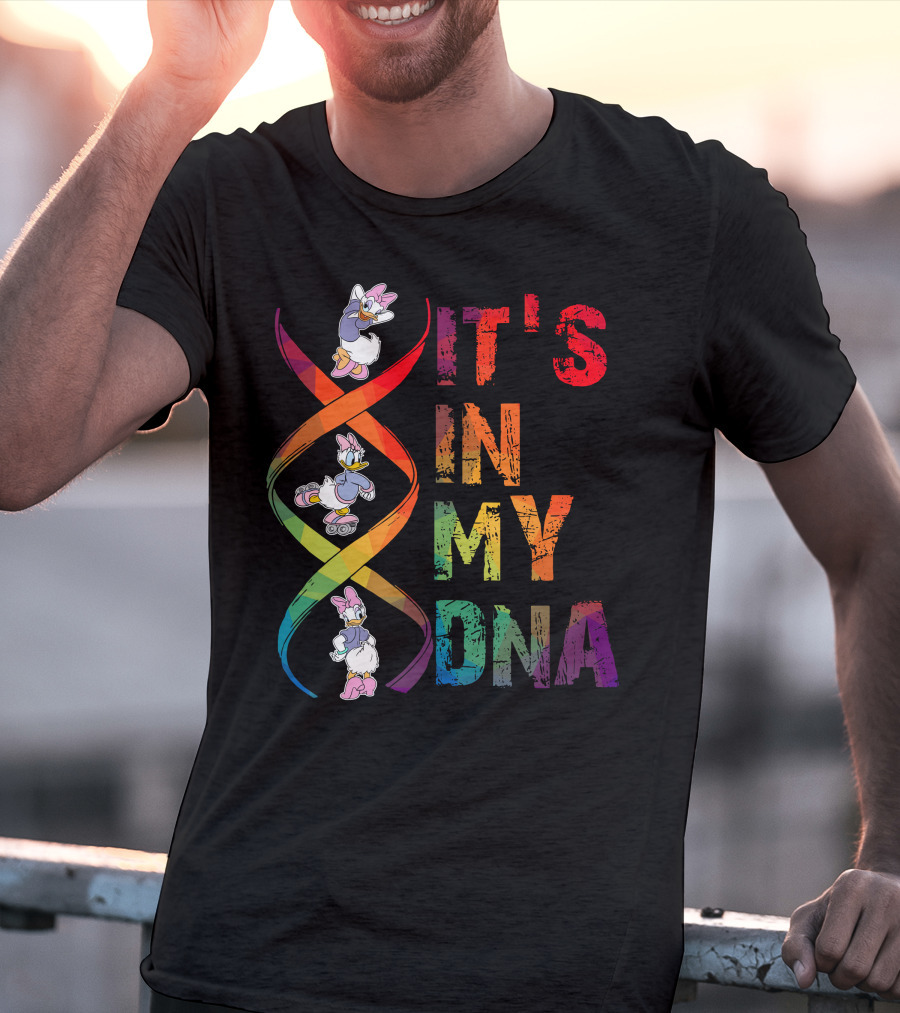 Daisy Duck It's In My Dna Rainbow Spiral T-Shirt