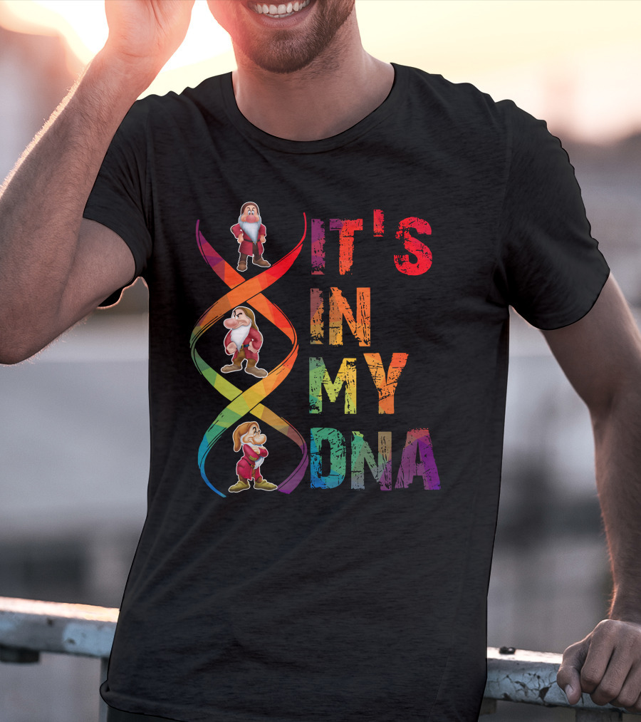 Grumpy It's In My Dna Rainbow T-Shirt