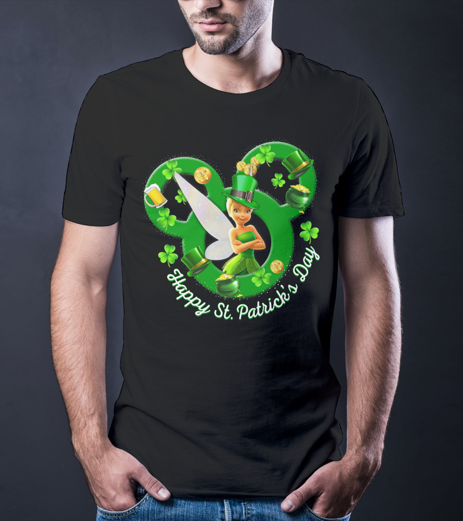 Happy St. Patrick's Day Tinker Bell Disney Magic T-Shirt