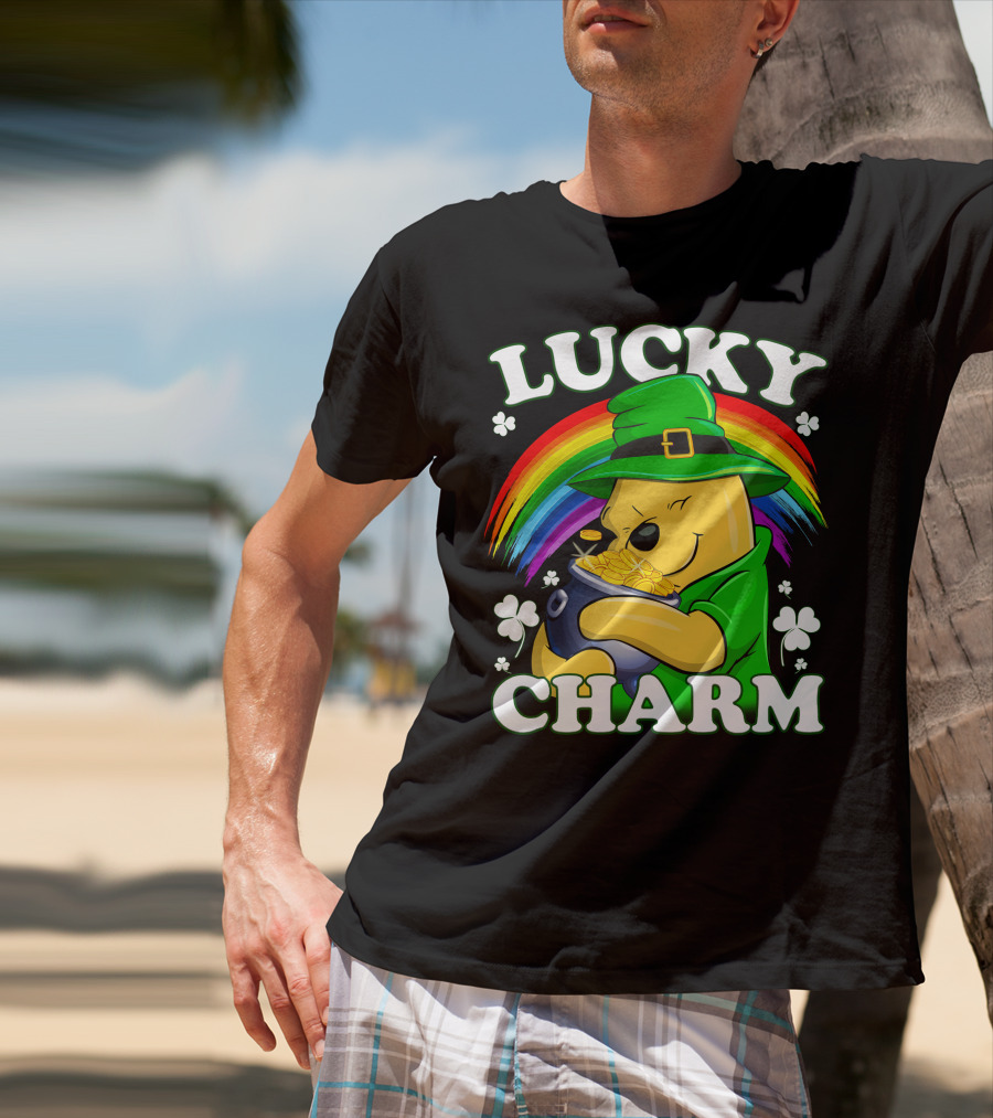 Lucky Charm Rainbow Bear St. Patrick's Day T-Shirt