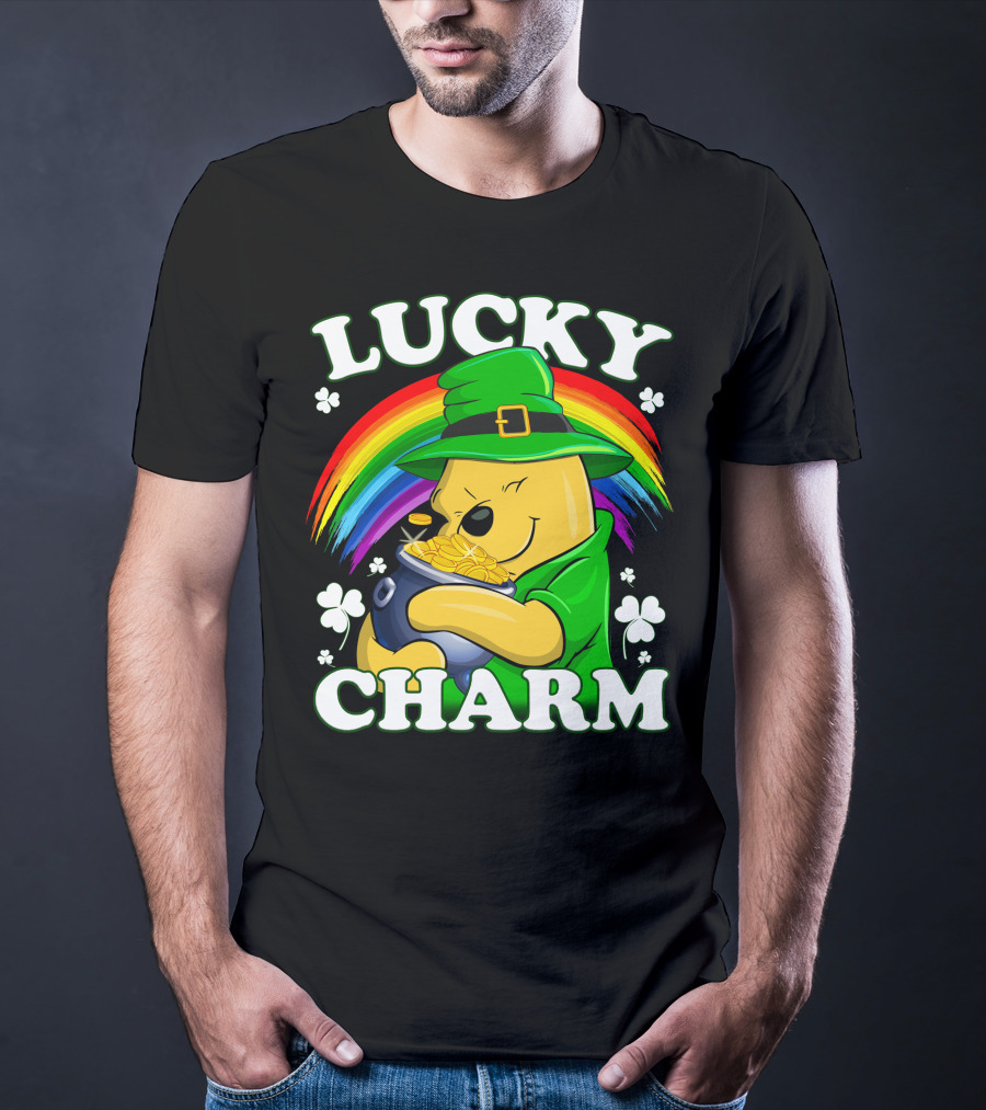 Lucky Charm Rainbow Bear St. Patrick's Day T-Shirt