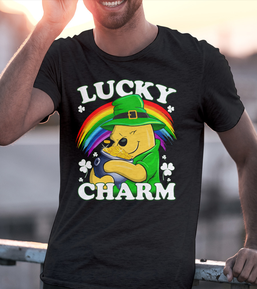 Lucky Charm Rainbow Bear St. Patrick's Day T-Shirt