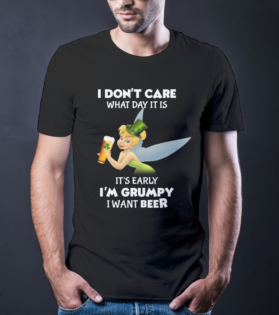 Tinker Bell St. Patrick's Grumpy Beer Day T-Shirt