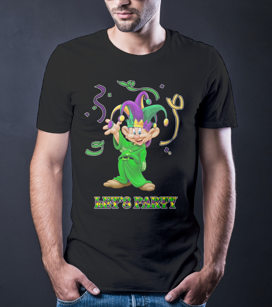Dopey Let's Party Jester Outfit Celebration T-Shirt