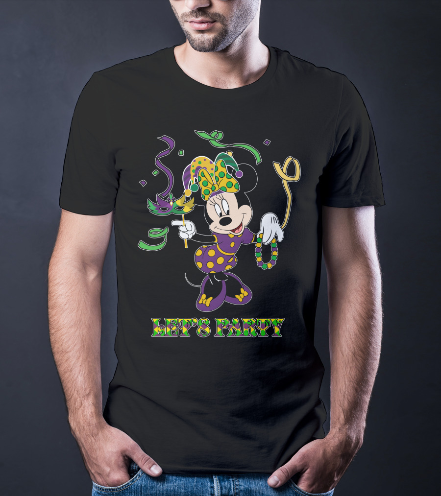 Minnie Let's Party Mardi Gras Celebration T-Shirt