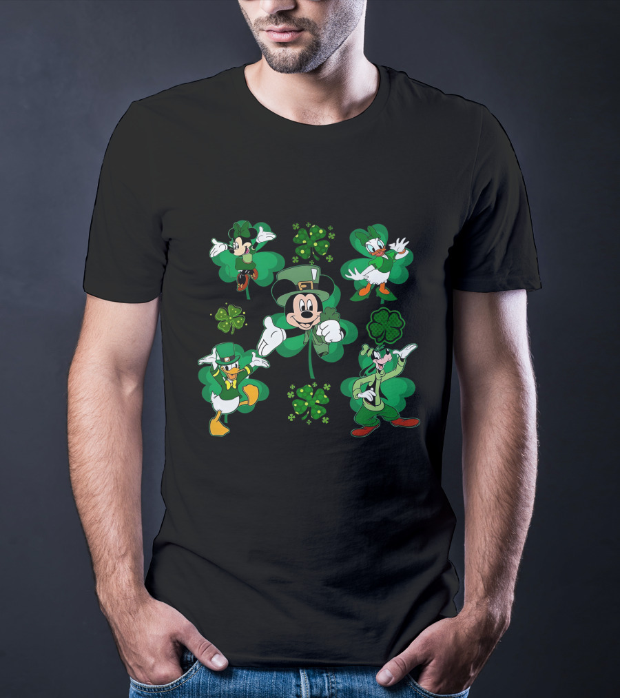 Mickey Friends St. Patrick's Day Shamrock Celebration T-Shirt
