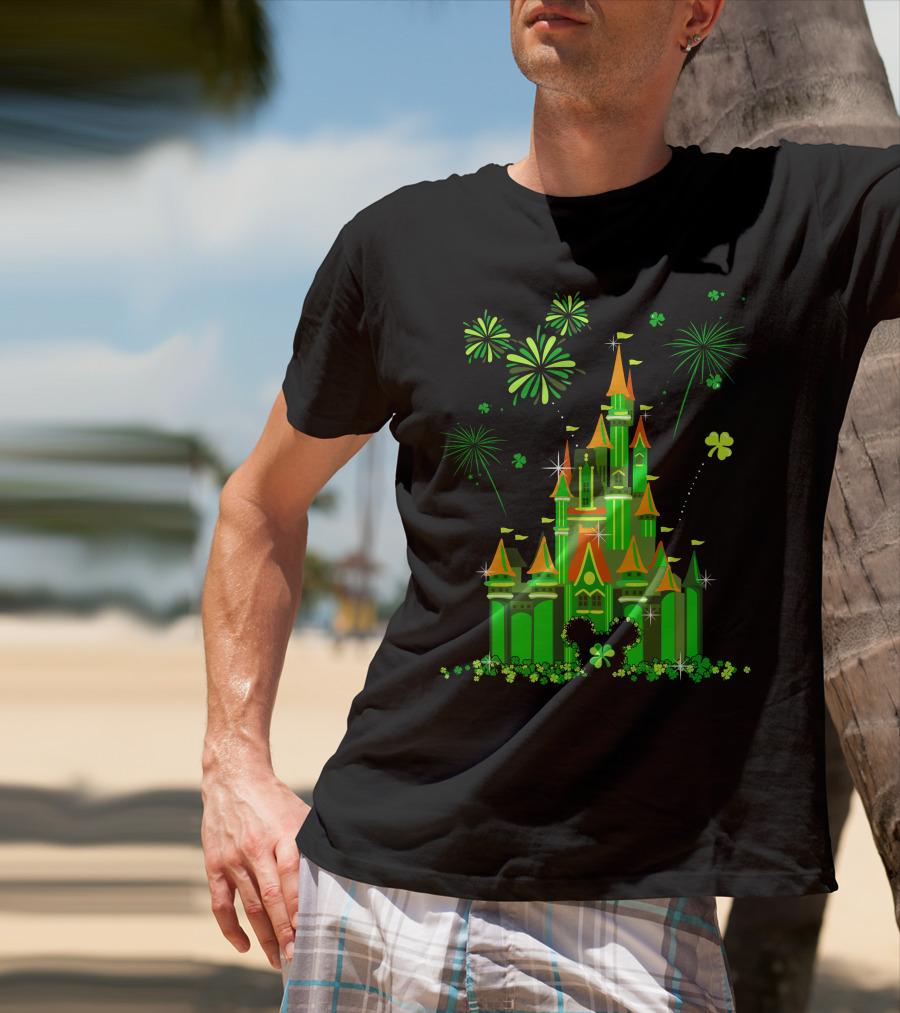 Patrick Castle Shamrock Fireworks T-Shirt